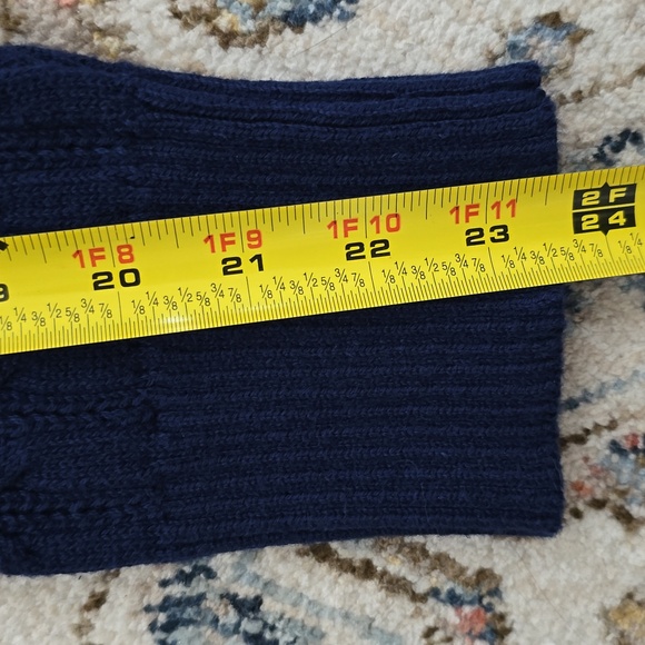 ST. JOHN'S BAY WOMENS PLUS SIZE BLUE CLASSIC V-NECK CABLE SWEATER SIZE 3X - Picture 12 of 12